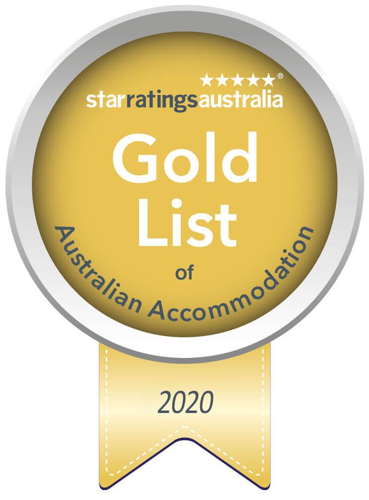 gold list award badge